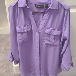 Purple long sleeve blouse
